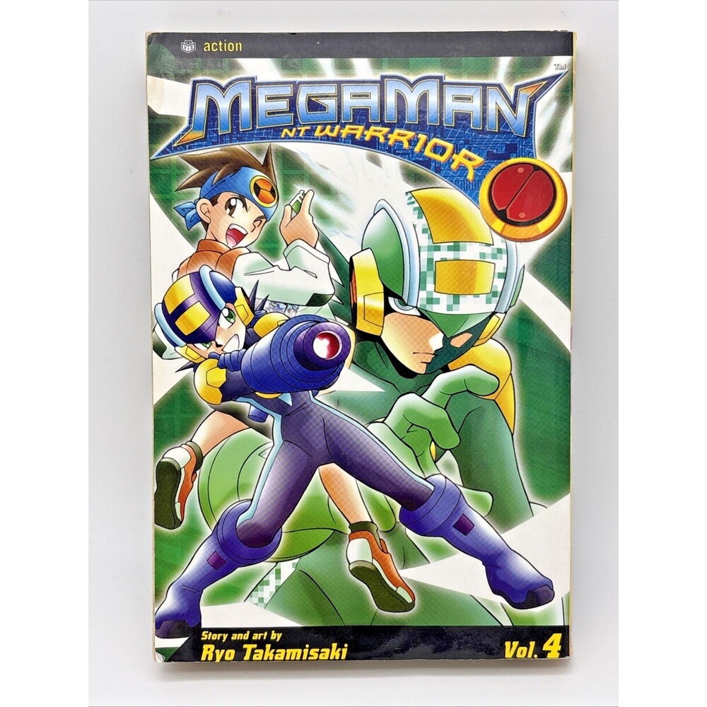 MegaMan NT Warrior Volume 4 English Manga Ryo Takamisaki Viz Action 1st Printing
